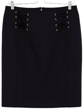 Bundle 2/$30! Cache Black Pencil Skirt Corset Steampunk Gothic Lace-up 12 Office